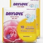 DRYLOVE Sanitary Napkin with Mint (10 Pads)
