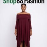 Women's Handkerchief Off-Shoulder Draped High-Low Dress