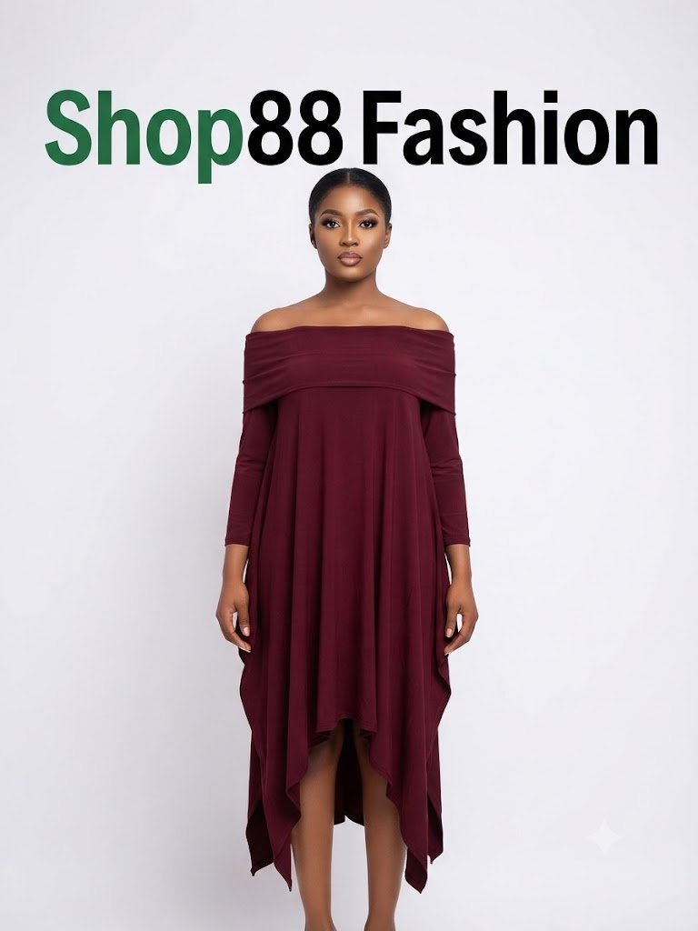 Women's Handkerchief Off-Shoulder Draped High-Low Dress