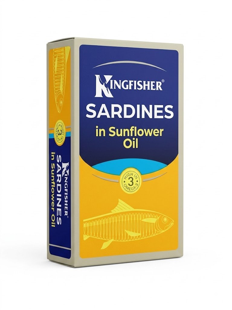 Kingfisher Sardines in Sunflower Oil (125g)