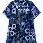 Purple & Blue Arewa Shirtdress by Adire Lanta