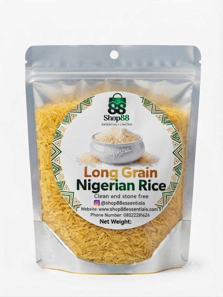 Shop88 Essentials Long Grain Nigerian Rice (300g)