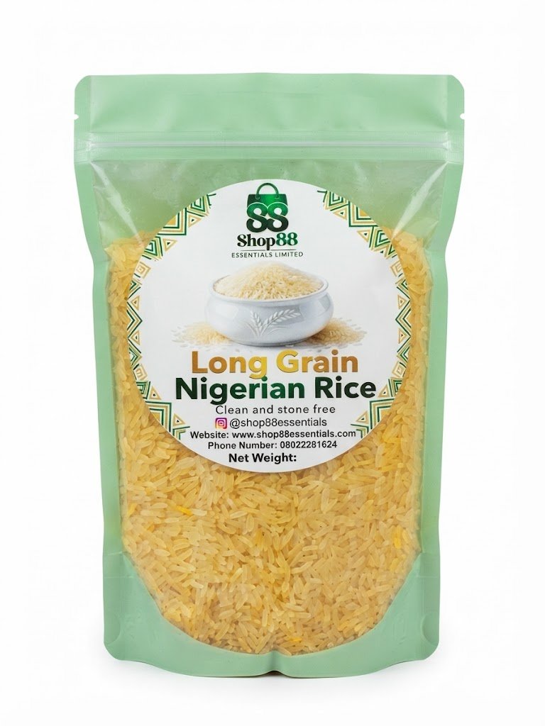 Shop88 Essentials Long Grain Nigerian Rice (1kg)