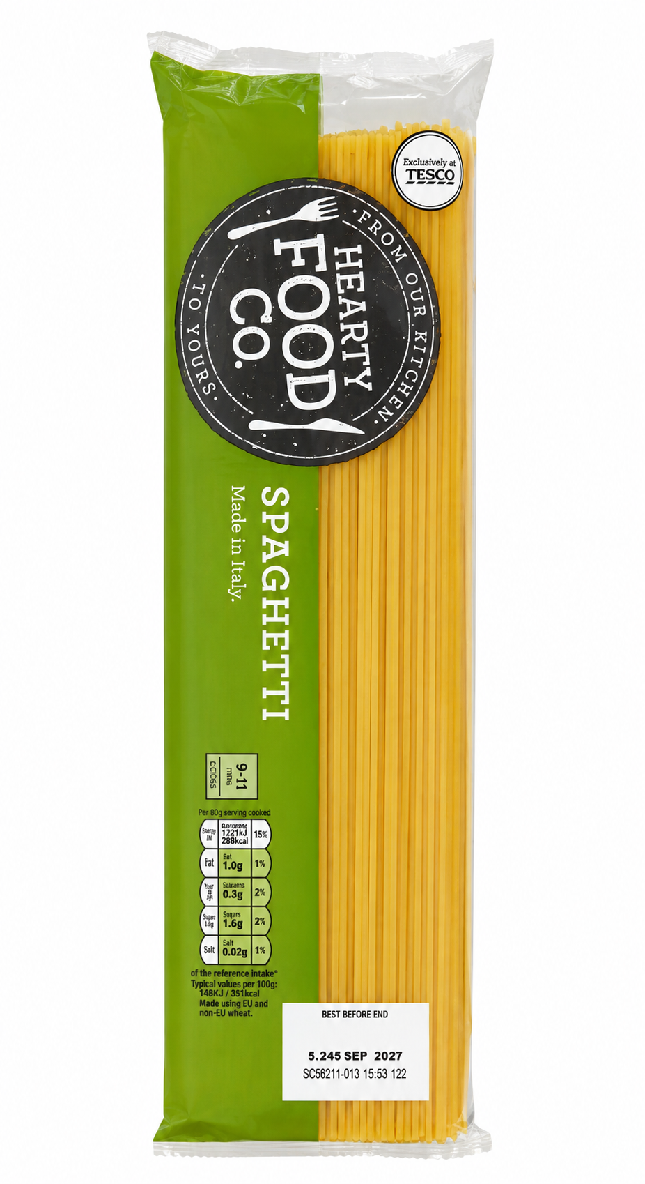 Tesco (Hearty Food Co.) Spaghetti - 500g