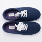 Classic Navy Blue Casual Lace-Up Sneakers