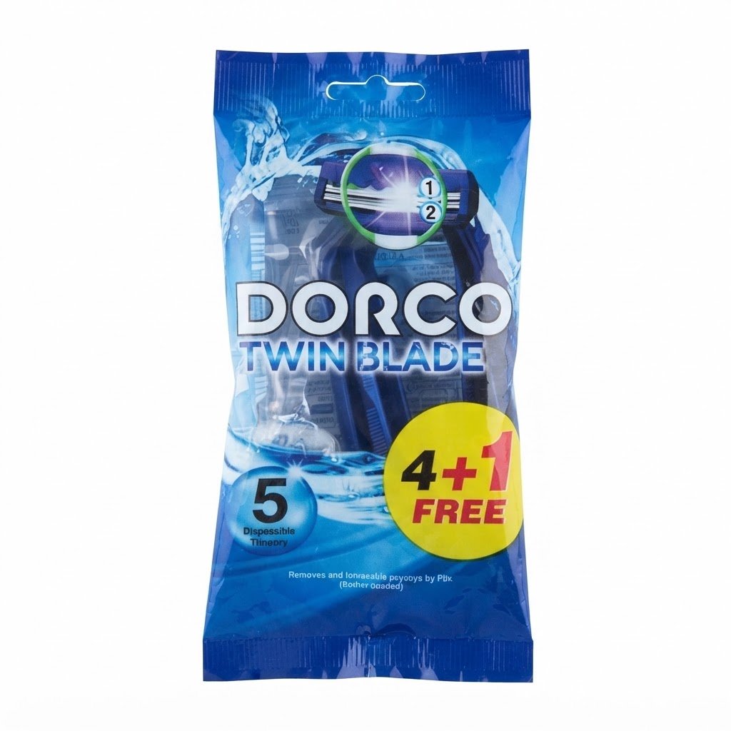 Dorco Twin Blade Disposable Razors (5 in 1 Pack)